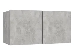 Móvel De Tv| 8 pcs conjunto de móveis de TV derivados madeira cinza cimento PT975943 Cinzento