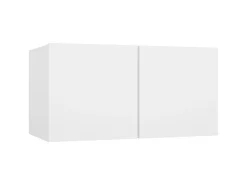 8 pcs conjunto de móveis de TV derivados de madeira PT381707 Branco