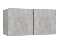 Móvel De Tv| 5 pcs conjunto de móveis de TV derivados madeira cinza cimento PT434970 Cinzento