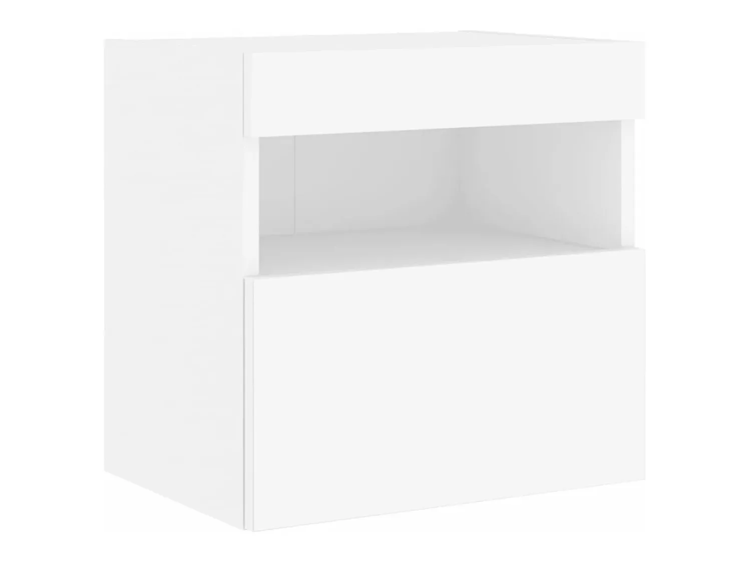 Móvel De Tv|vidaxl 7 pcs conjunto de móveis de parede para TV com luzes LED Branco