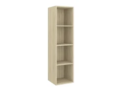 Móvel De Tv| 3 pcs conjunto de móveis de TV contraplacado carvalho sonoma PT400202 Castanho