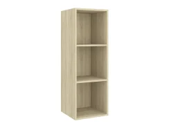 Móvel De Tv* 2 pcs conjunto móveis de TV derivados madeira carvalho sonoma PT428912 Castanho
