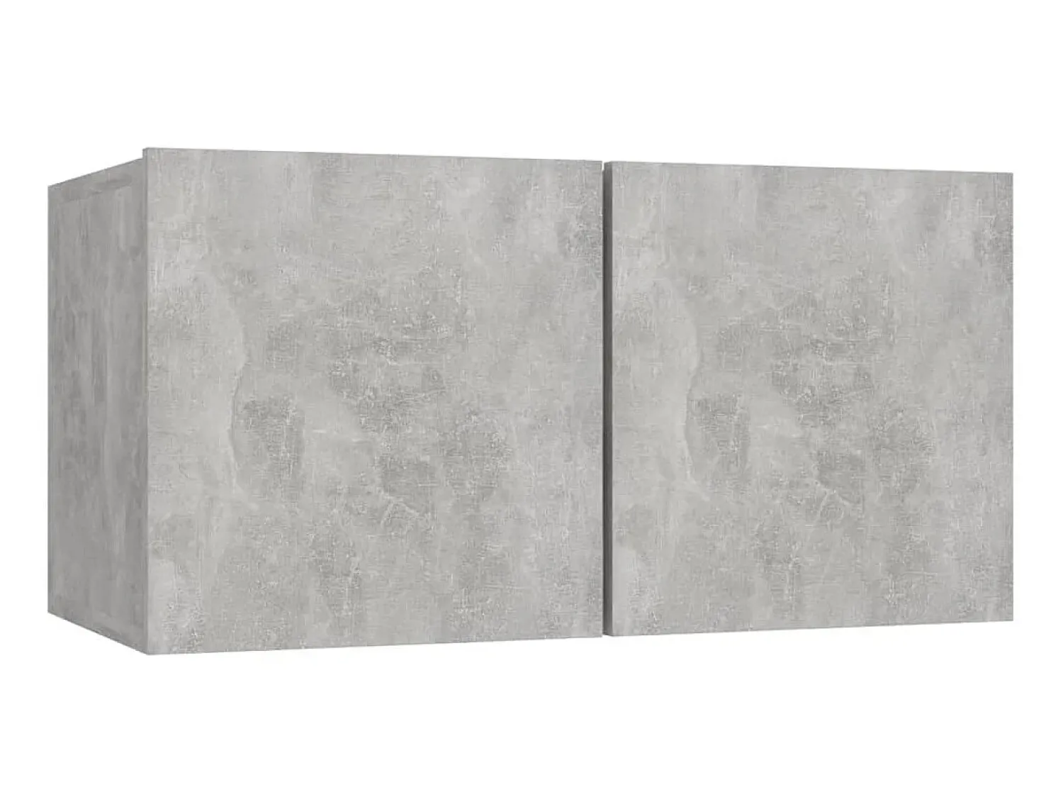 Best 4 pcs conjunto móveis de TV derivados madeira cimento PT545587 Cinzento