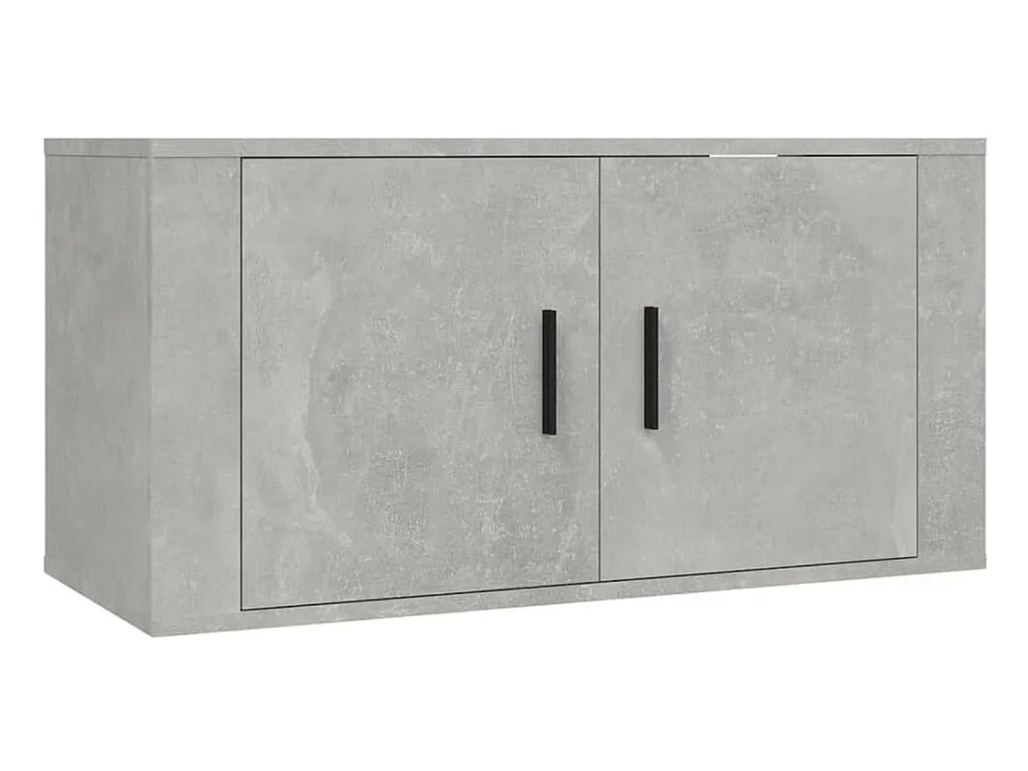 Móvel De Tv* 2 pcs conjunto móveis de TV derivados de madeira cinza cimento PT778307 Cinzento