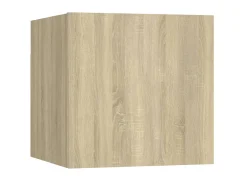 Móvel De Tv| 6 pcs conjunto móveis de TV derivados madeira carvalho sonoma PT175029 Castanho