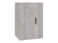 Online 2 pcs conjunto móveis de TV derivados de madeira cinza cimento PT614067 Cinzento