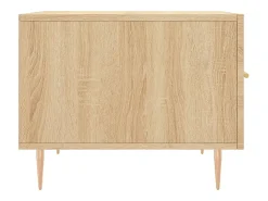 Mesa De Centro| 2 pcs Mesas de centro | Mesa de apoio | Mesa de café 50x50x40cm deriv. madeira carvalho sonoma Castanho