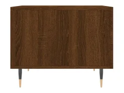 Mesa De Centro| 2 pcs Mesas de centro | Mesa de apoio | Mesa de café 50x50x40 cm madeira proc. carvalho Castanho