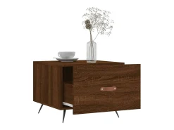 2 pcs Mesas de centro | Mesa de apoio | Mesa de café 50x50x40 cm madeira proc. carvalho^ Mesa De Centro