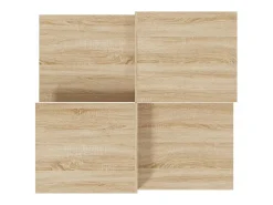 Mesa De Centro* 2 pcs Mesas de centro | Mesa de apoio | Mesa de café derivados de madeira carvalho sonoma Castanho