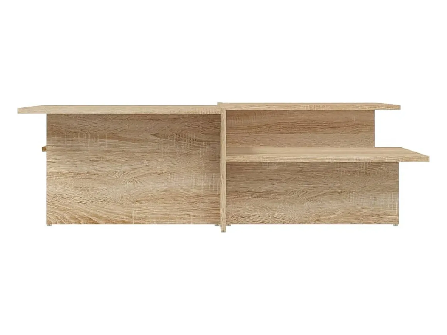 Mesa De Centro* 2 pcs Mesas de centro | Mesa de apoio | Mesa de café derivados de madeira carvalho sonoma Castanho
