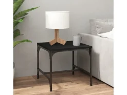 Mesa De Centro* 2 pcs Mesas de centro | Mesa de apoio | Mesa de café 40x40x35 cm derivados de madeira Preto