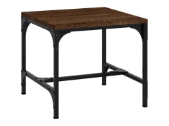 Hot 2 pcs Mesas de centro | Mesa de apoio | Mesa de café 40x40x35cm deriv. madeira carvalho Castanho