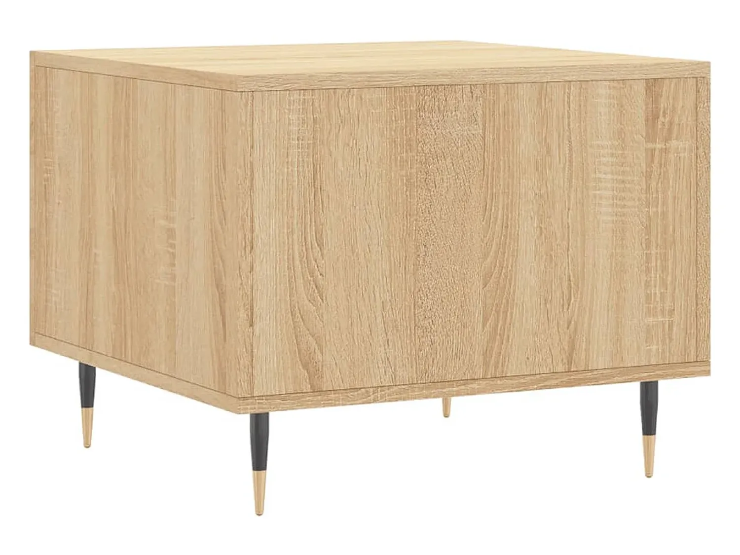 Mesa De Centro* 2 pcs Mesas de centro | Mesa de apoio | Mesa de café 50x50x40cm deriv. madeira carvalho sonoma Castanho