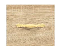 Mesa De Centro* 2 pcs Mesas de centro | Mesa de apoio | Mesa de café 50x50x40cm deriv. madeira carvalho sonoma Castanho