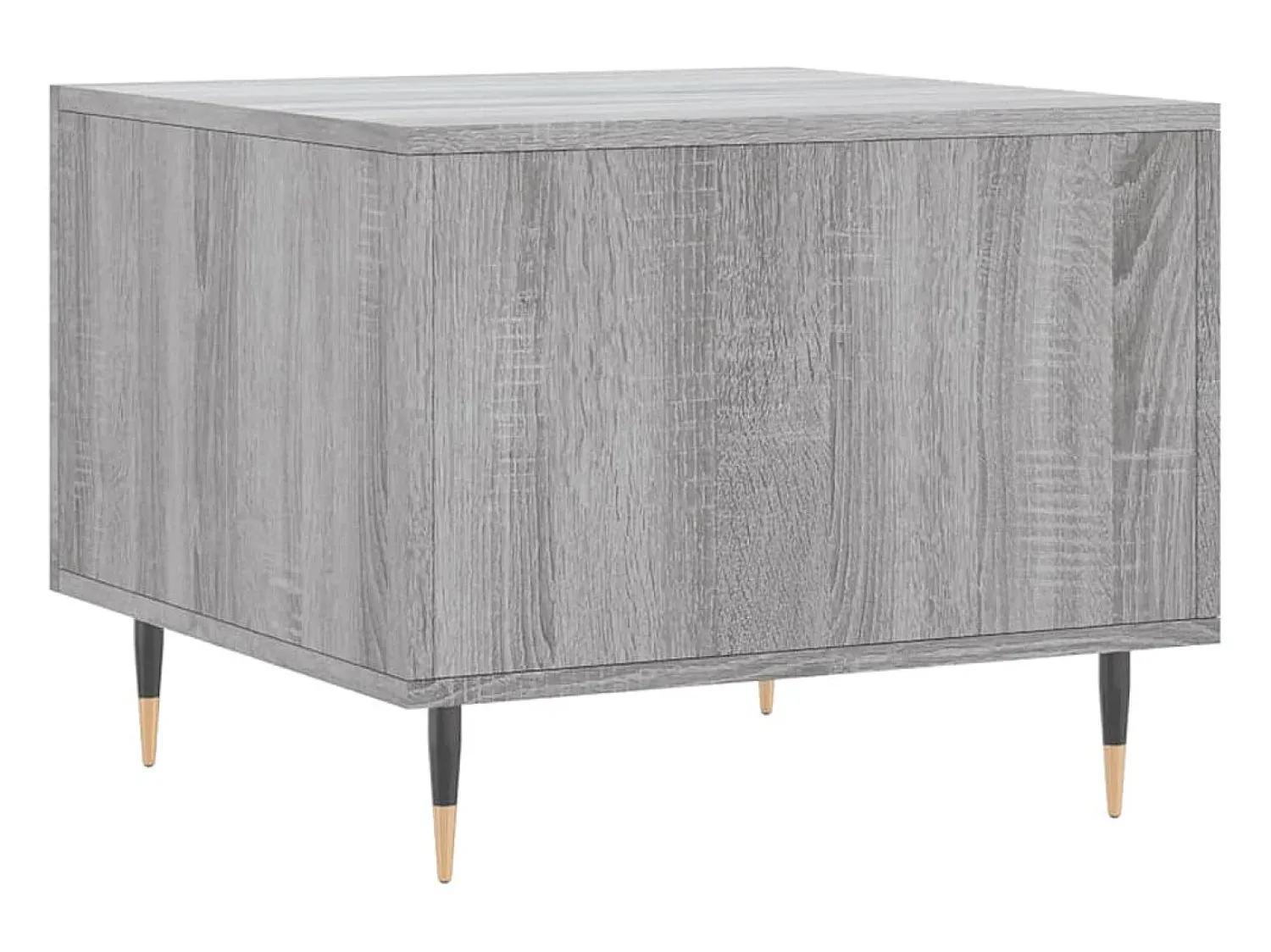 Mesa De Centro* 2 pcs Mesas de centro | Mesa de apoio | Mesa de café 50x50x40 cm madeira proc. sonoma cinza Cinzento