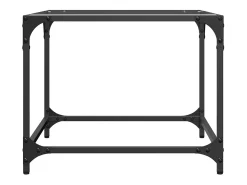Mesa De Centro* 2 pcs Mesas de centro | Mesa de apoio | Mesa de café c/ topo vidro 50x50x40cm aço Transparente