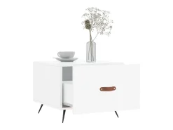 Sale 2 pcs Mesas de centro | Mesa de apoio | Mesa de café 50x50x40 cm brilhante Branco