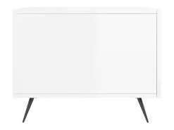 Sale 2 pcs Mesas de centro | Mesa de apoio | Mesa de café 50x50x40 cm brilhante Branco