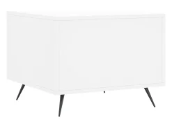 Mesa De Centro* 2 pcs Mesas de centro | Mesa de apoio | Mesa de café 50x50x40 cm madeira processada Branco