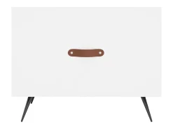 Mesa De Centro* 2 pcs Mesas de centro | Mesa de apoio | Mesa de café 50x50x40 cm madeira processada Branco