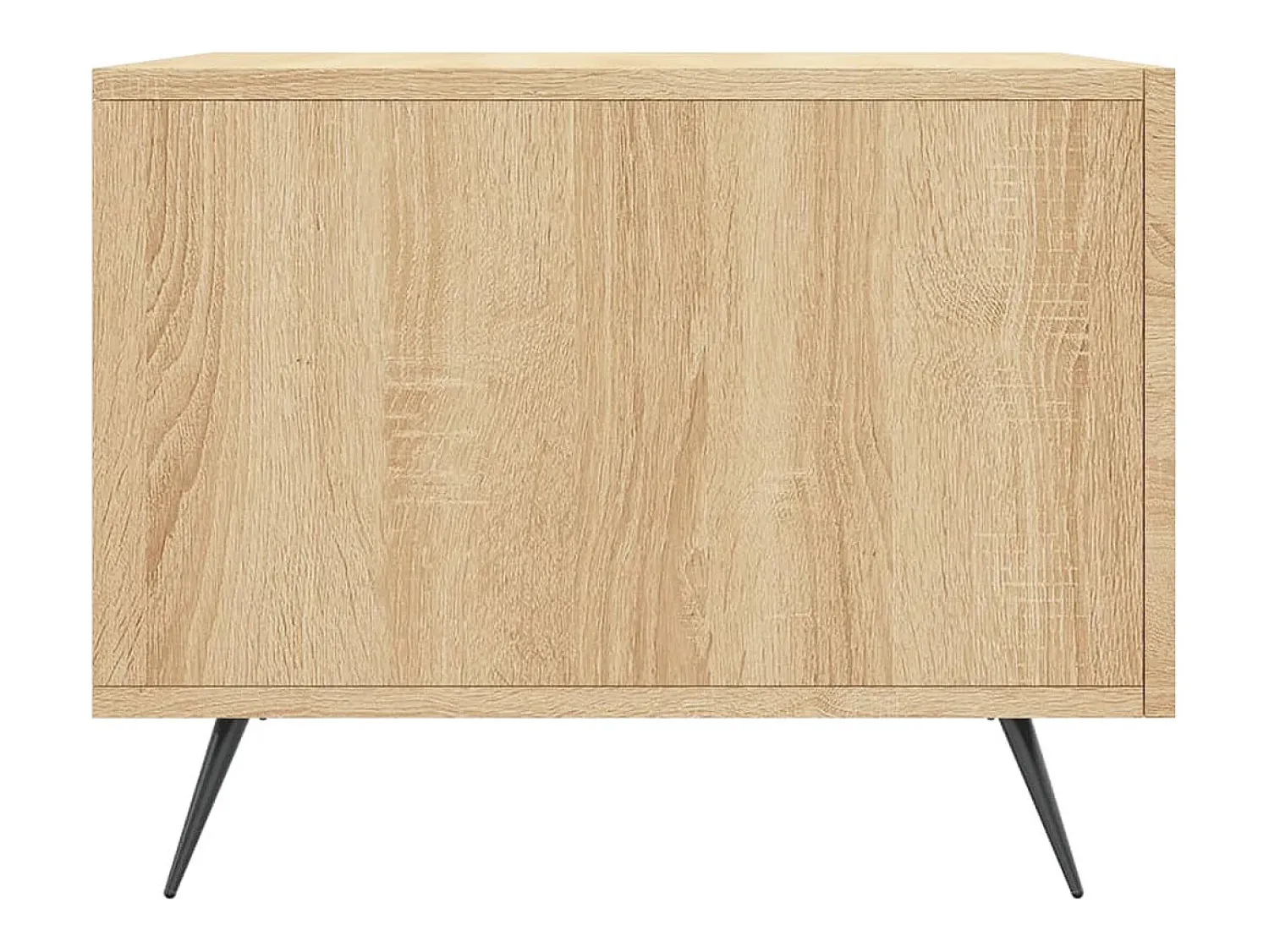 Mesa De Centro* 2 pcs Mesas de centro | Mesa de apoio | Mesa de café 50x50x40cm deriv. madeira carvalho sonoma Castanho