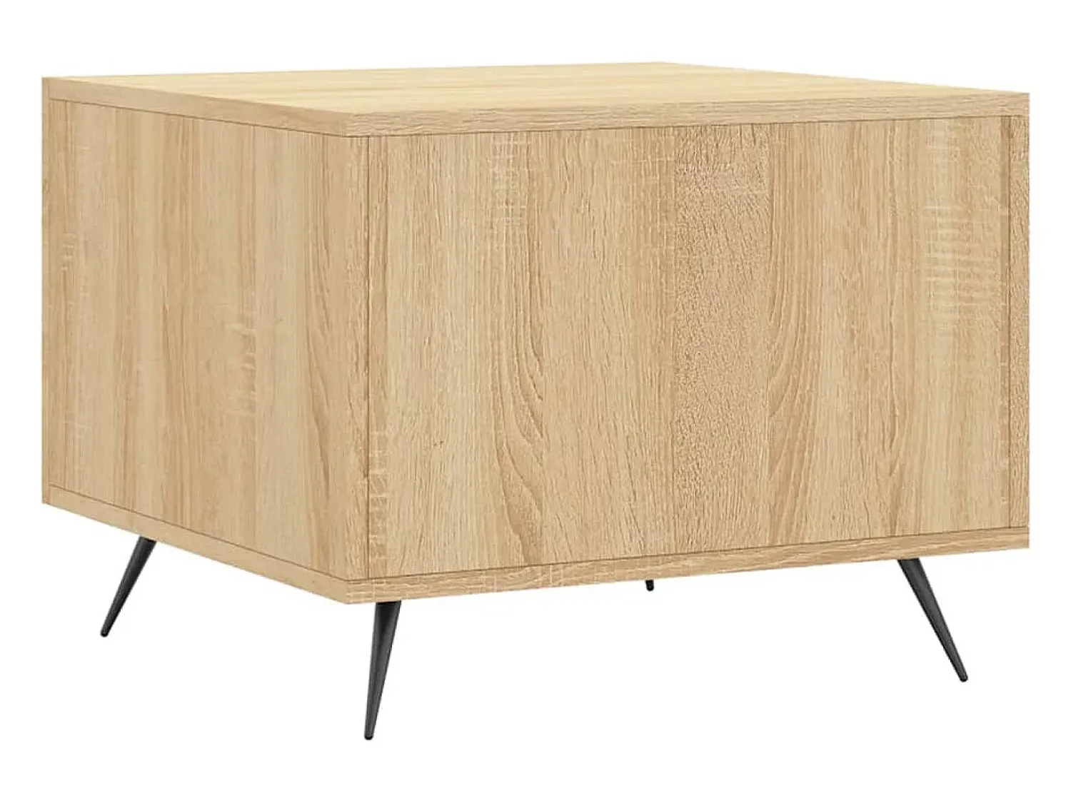 Mesa De Centro* 2 pcs Mesas de centro | Mesa de apoio | Mesa de café 50x50x40cm deriv. madeira carvalho sonoma Castanho