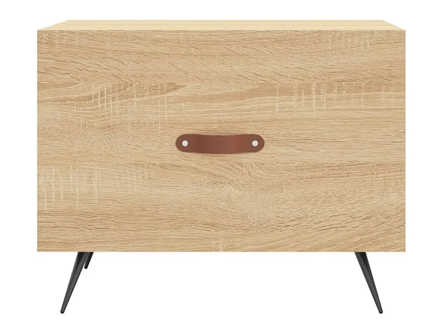 Mesa De Centro* 2 pcs Mesas de centro | Mesa de apoio | Mesa de café 50x50x40cm deriv. madeira carvalho sonoma Castanho