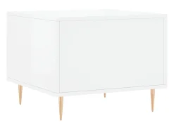 Sale 2 pcs Mesas de centro | Mesa de apoio | Mesa de café 50x50x40 cm brilhante Branco