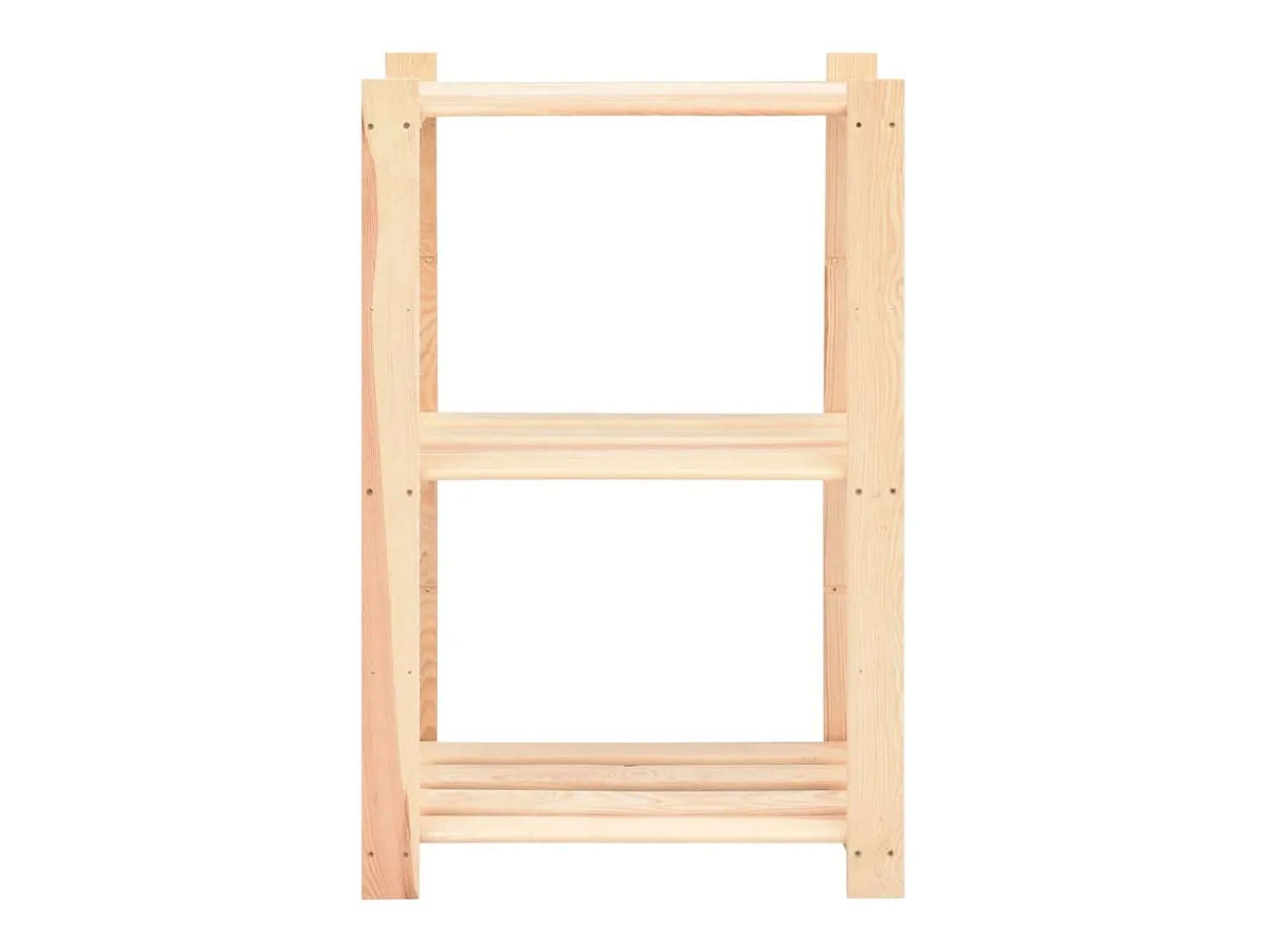 Clearance 3 unidades arrumação 3 prateleiras 60x38x90cm pinho 150 kg PT722575 Bege