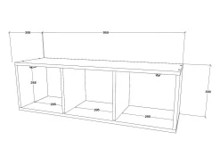 Outlet A prateleira modular haaus Kos, 1 porta, antracite, 30 x 30 x 95 cm Cinza antracite