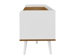 Aparador baixo de 3 portas com prateleira, 160 cm de altura, para TV, moderno, ideal para sala de estar, na cor branca.^ Móvel De Tv