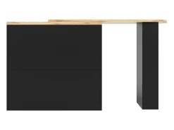 Móvel De Bar|ModernLuxe Aparador、Móvel bar giratório e retrátil - 2 gavetas e 6 compartimentos - Preto