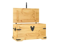 Acessórios De Arrumação* Arca de arrumação Corona Range em pinho mexicano 91x49,5x47 cm PT745131 Castanho