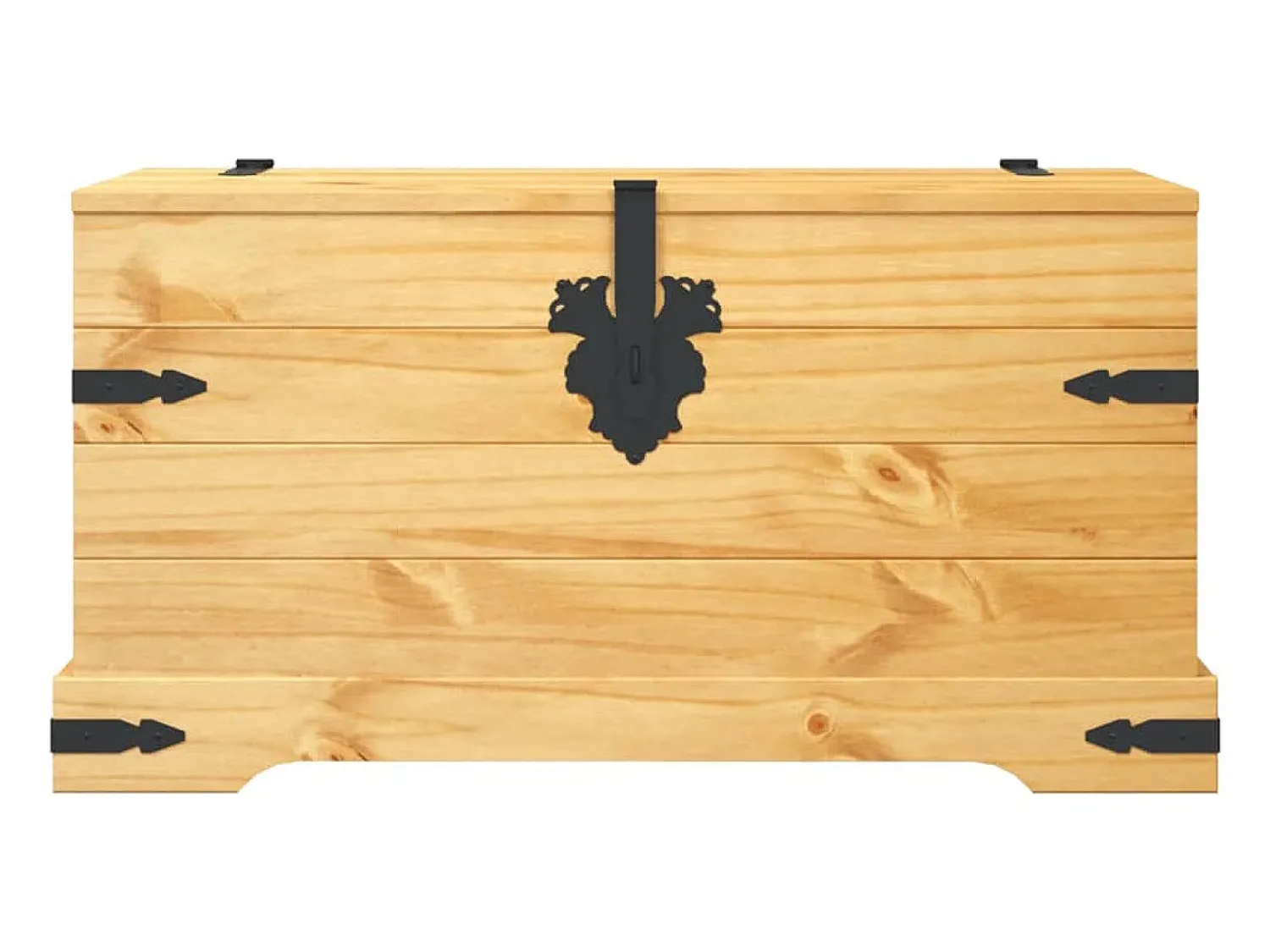 Acessórios De Arrumação* Arca de arrumação Corona Range em pinho mexicano 91x49,5x47 cm PT745131 Castanho