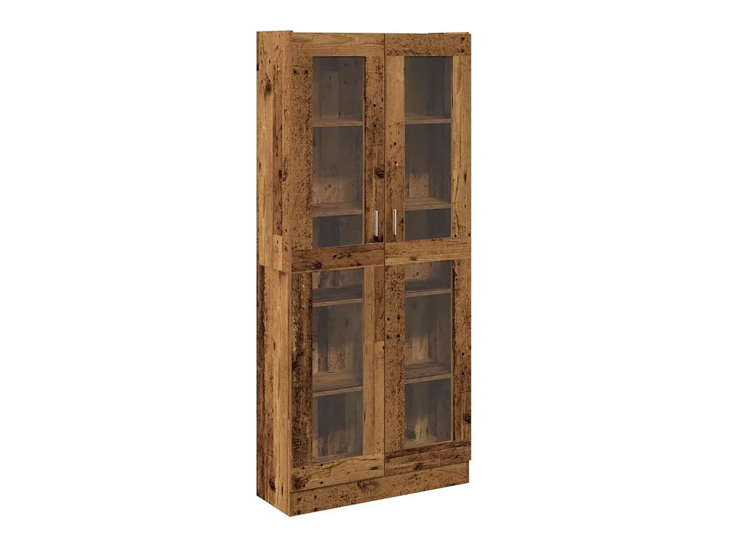 Discount vidaxl Armário alto 82,5x30,5x185cm derivados de madeira madeira velha Castanho