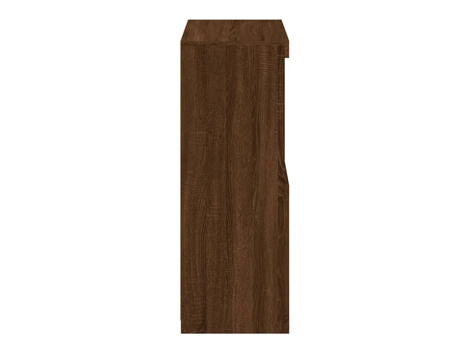 vidaxl Armário apoio c/ luzes LED derivados madeira carvalho castanho Natural claro