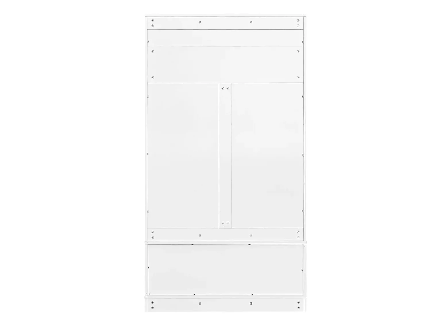 Móvel De Entrada|Hauss Spole Armário com 2 portas e 4 ganchos, em aglomerado, estilo minimalista. Branco