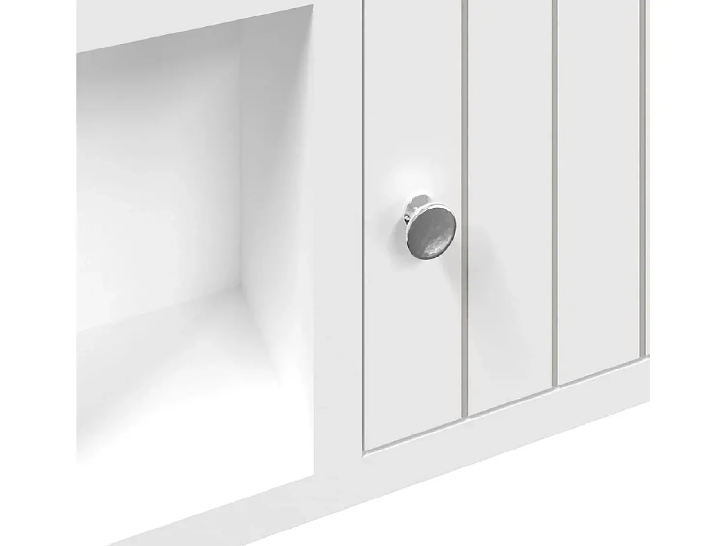 Cabide De Pé*vidaxl Armário de chaves 40x8,5x20 cm derivados de madeira/aço Branco