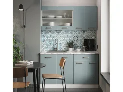 Móvel De Arrumação*Vicco Armário de cozinha para sótão inclinado -cinza 80x46x81.6 r-line Azul