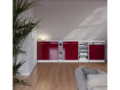 Vicco Armário de cozinha para sótão inclinado brilhante/branco 80x46x81.6 r-line^ Móvel De Arrumação