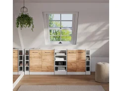 Móvel De Arrumação|Vicco Armário de cozinha para sótão inclinado 40x46x81.6 r-line Branco