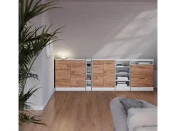 Vicco Armário de cozinha para sótão inclinado carvalho goldkraft 80x46x81.6 r-line^ Móvel De Arrumação
