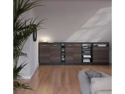 Móvel De Arrumação|Vicco Armário de cozinha para sótão inclinado cinza nobre 60x46x81.6 r-line Cinzento claro