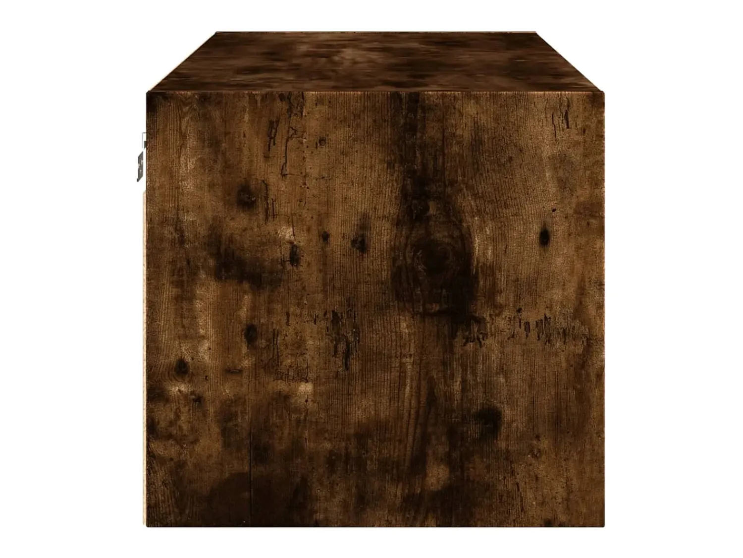 Prateleira*vidaxl Armário de parede c/ portas vidro 102x37x35 cm carvalho fumado Castanho