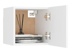 Móvel De Tv* Armário de parede para TV 30,5x30x30 cm PT759790 Branco