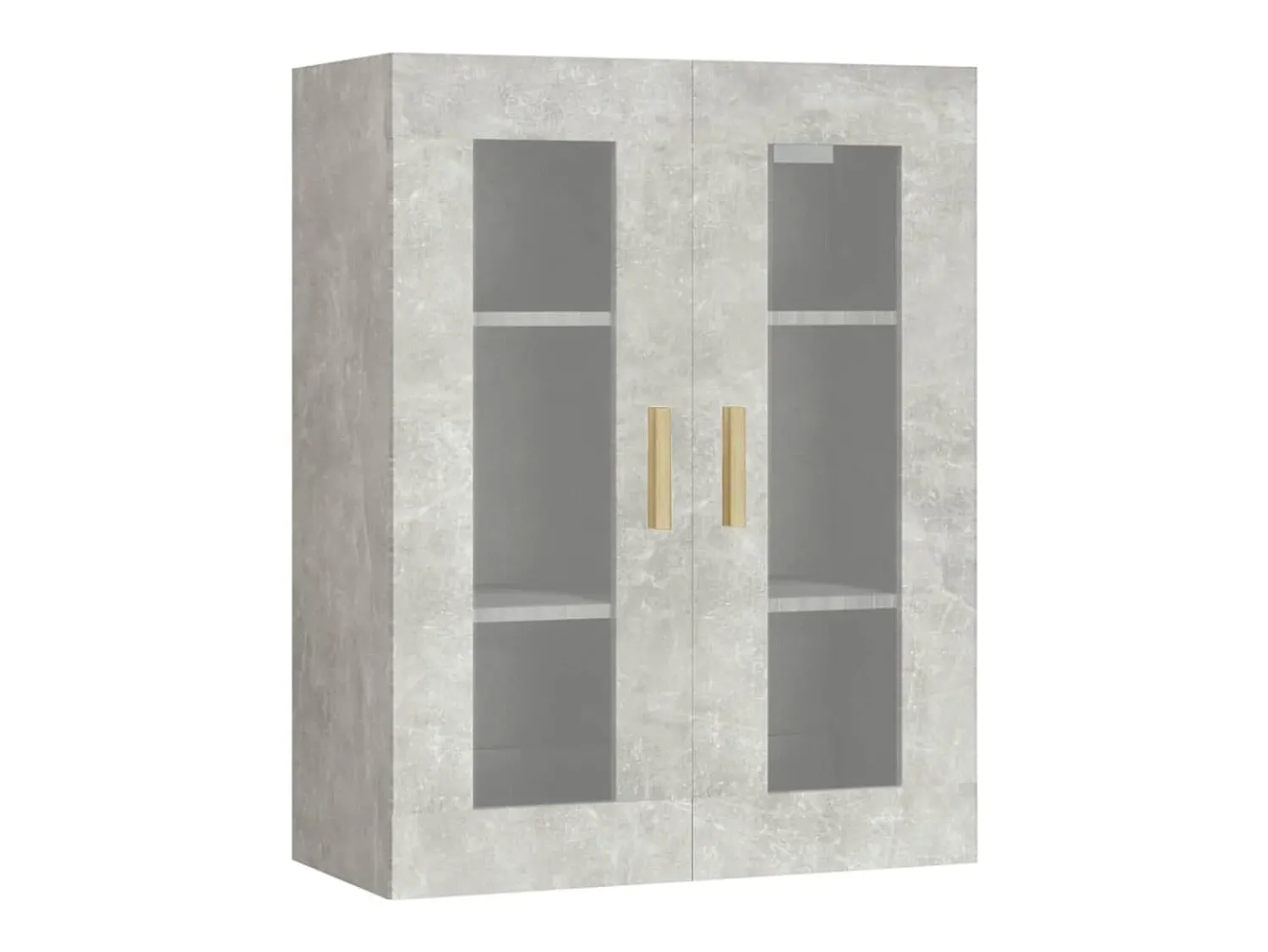Outlet vidaxl Armário de parede suspenso 69,5x34x90 cm cimento Cinzento