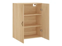 Prateleira*vidaxl Armário de parede 69,5x34x90 cm carvalho sonoma Castanho