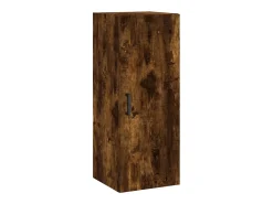 Prateleira|vidaxl Armário de parede 34,5x34x90 cm carvalho fumado Natural claro