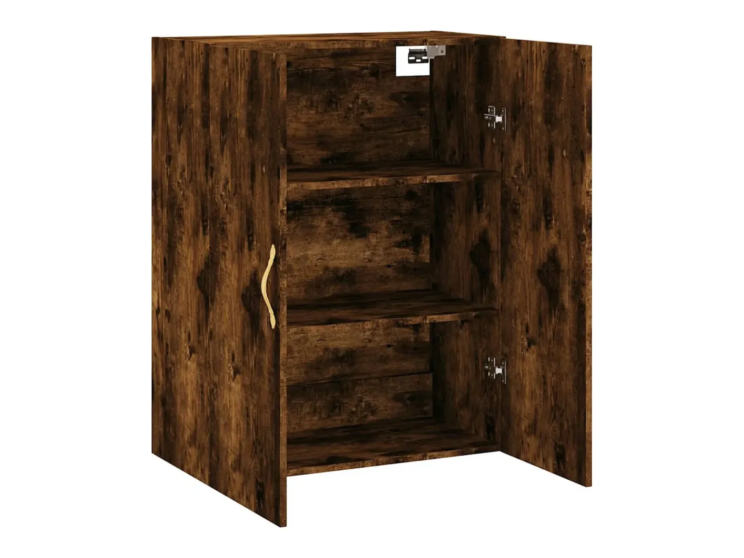 Prateleira*vidaxl Armário de parede 69,5x34x90 cm carvalho fumado Natural claro